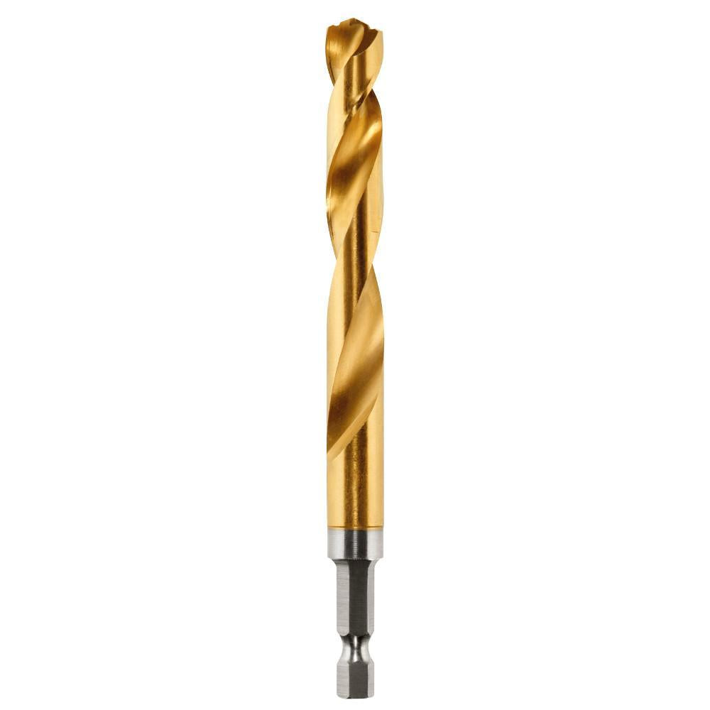 Hex Shank Impact Drill Bit - 27/64" Drill - HSS