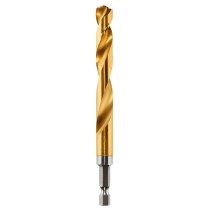 Hex Shank Impact Drill Bit - 27/64" Drill - HSS