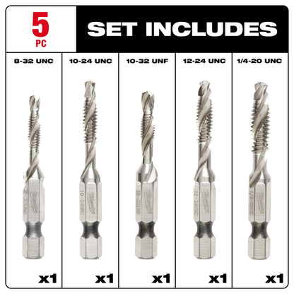 5-Piece Impact Drill Tap Set - 48-89-4874