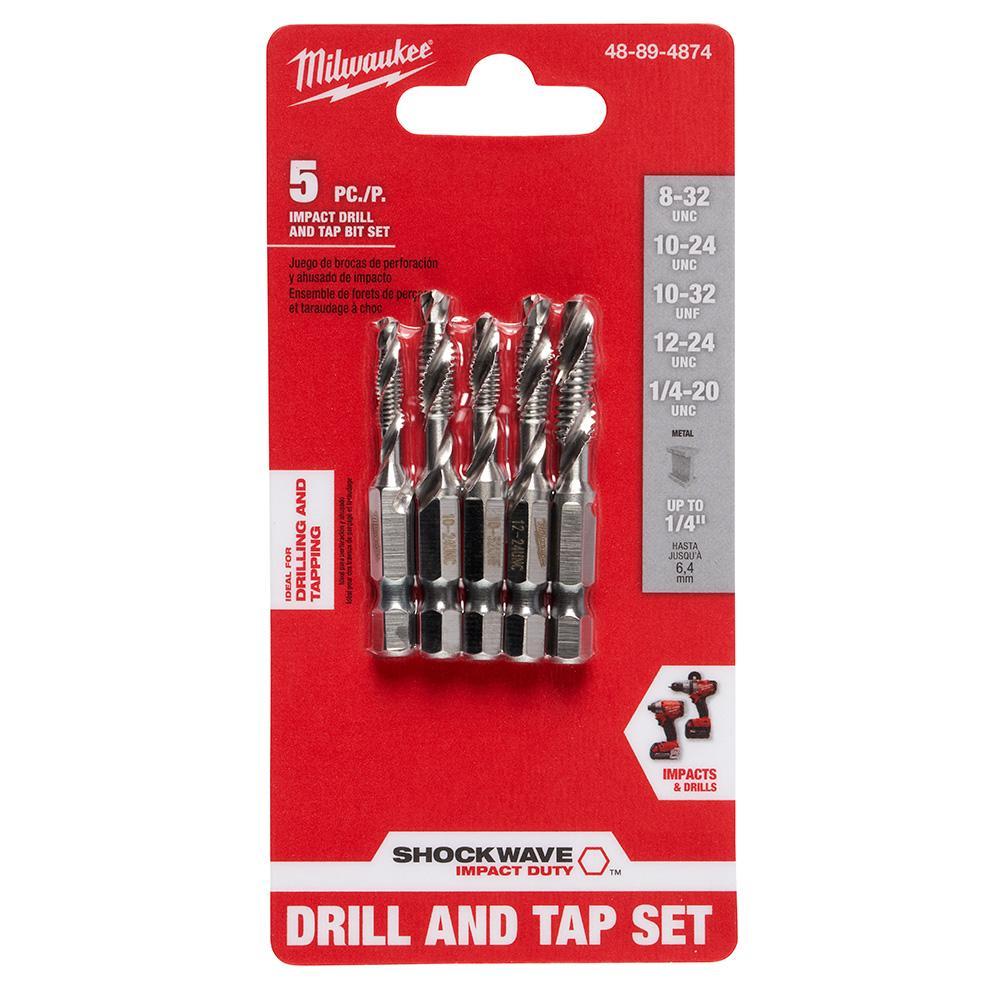5-Piece Impact Drill Tap Set - 48-89-4874