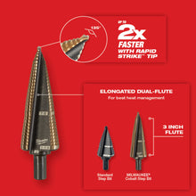 Single Ended Step Drill Bit - 3/16" Dia Min Hole