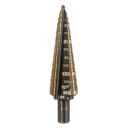 Single Ended Step Drill Bit - 3/16" Dia Min Hole