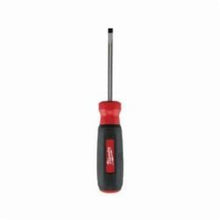 Milwaukee® 48-22-2031 Screwdriver, 3/16 in Cabinet Point, Steel Shank, 7 in OAL, Rubber Handle, Polished Chrome
