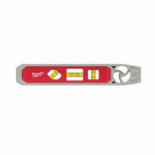 Milwaukee® 48-22-5109 ECX™ Magnetic Reaming Torpedo Level, 10 in L, 3 Vials, Aluminum, 0/45/90 deg Vial Position, 0.0015 in, 1 in Accuracy
