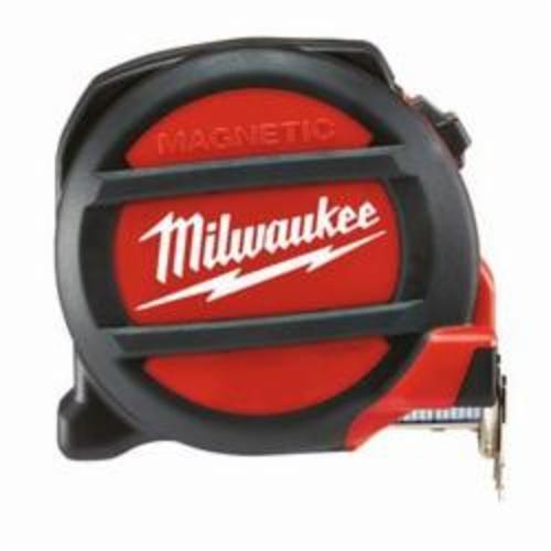 Milwaukee® 48-22-5125 Heavy Duty Magnetic Tape Measure, 25 ft L x 1 in W Blade, Steel Blade, Imperial Measuring System
