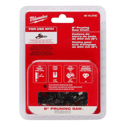 Pruning Saw Guide Bar - 8" L - Steel
