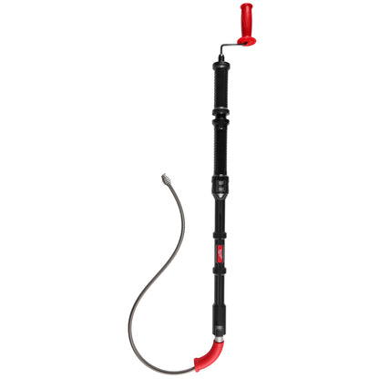 TRAPSNAKE Toilet Auger, Black/Red