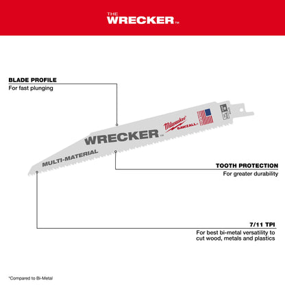 Demolition Blade Set - 5 Pieces - Bi-Metal
