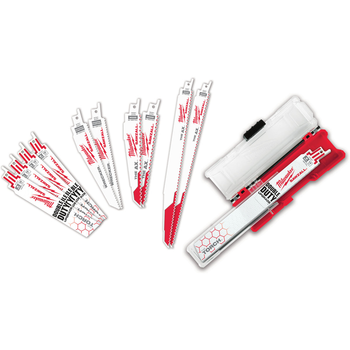 Tapered Back Reciprocating Saw Blade Set - Bi-Metal