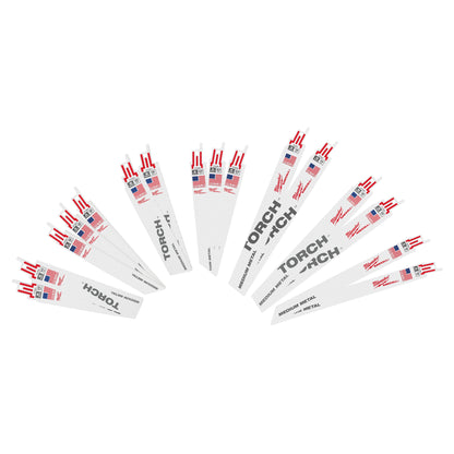 Multi-Purpose Reciprocating Saw Blade Set - 16 Pieces