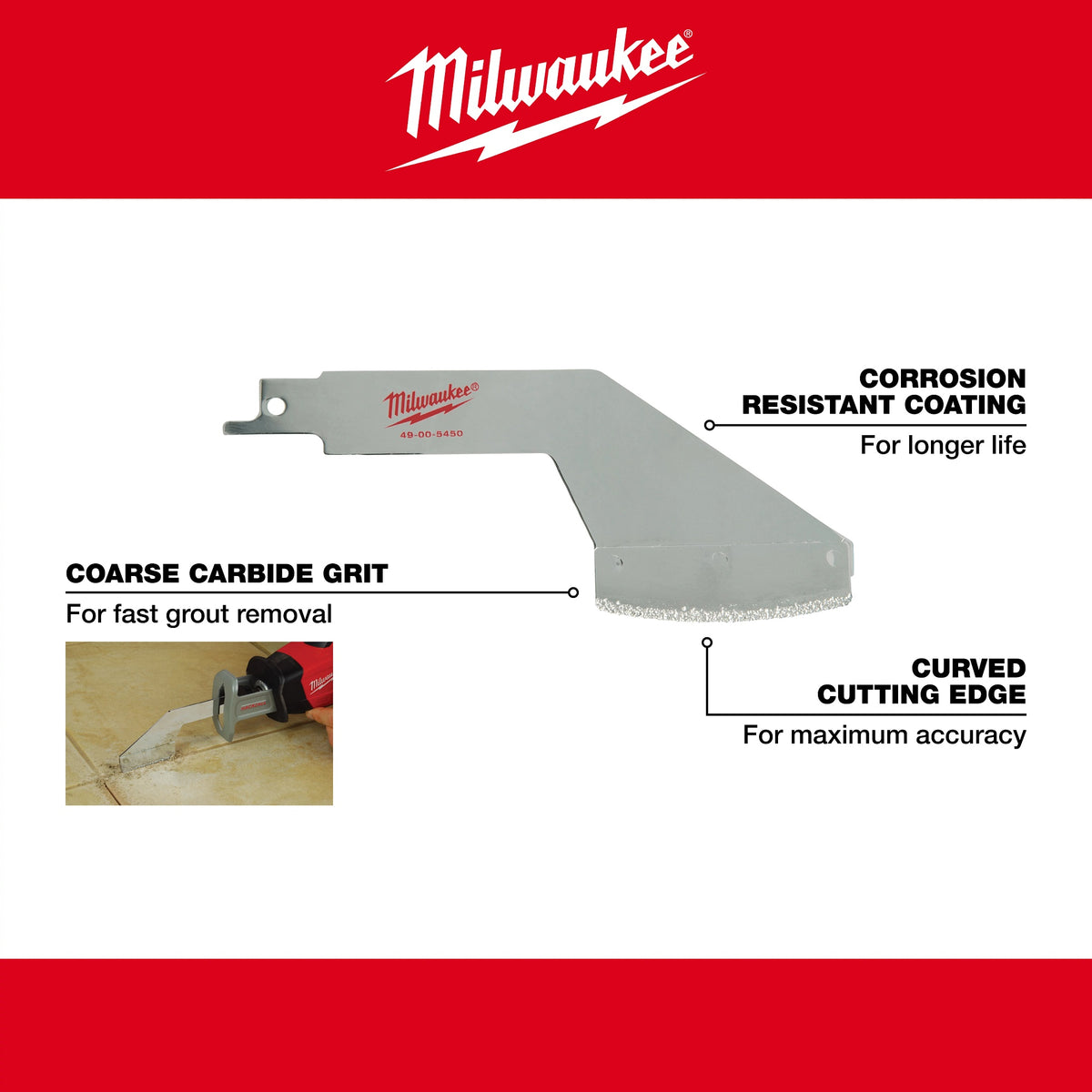 3-Piece Material Removal Blade Set - Carbide/Stainless Steel