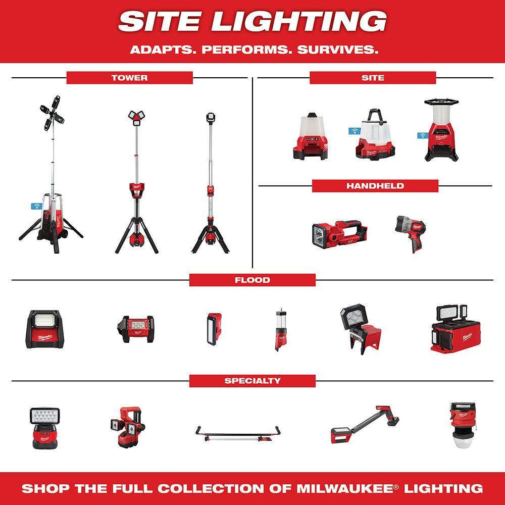 Fixed Focus Rechargeable Cordless Work Light - 7" - 12 V DC