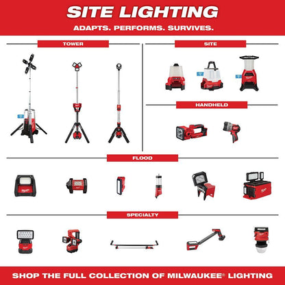 Fixed Focus Rechargeable Cordless Work Light - 7" - 12 V DC