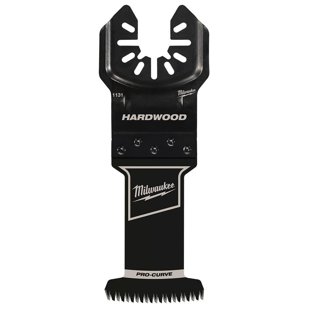 Milwaukee® PRO-CURVE™ 49-25-1131 OPEN-LOK™ 1-Piece Blade, For Use With Oscillating Multi-Tool, 1-3/8 in Cutting Width, 1-5/8 in Max Plunge Cut Depth, 21 Teeth, 18 Teeth per Inch, High Carbon Steel