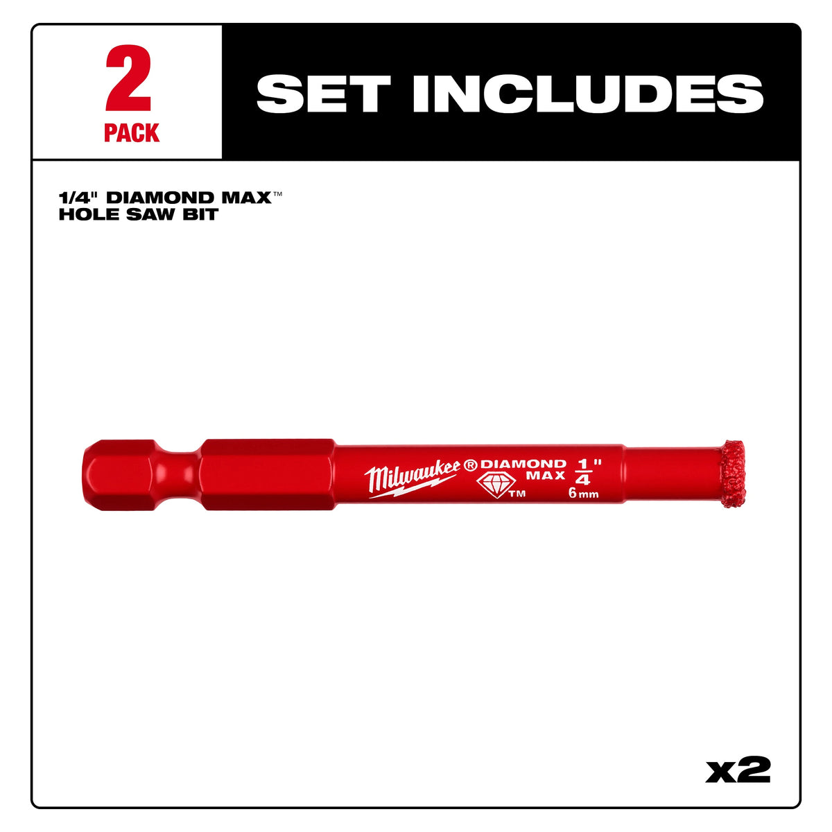 Diamond Max - 1/4" Multi-Purpose Hole Saw