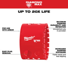 Milwaukee® 49-56-5661 Diamond Max™ Threaded Hole Saw, 1.5 in D Cutting, Diamond Cutting Edge, 5/8-18 Arbor