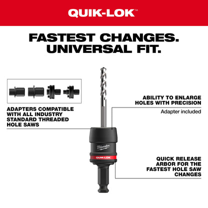 Quik-Lok Arbor Set - 7/16"