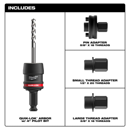 Quik-Lok Arbor Set - 7/16"