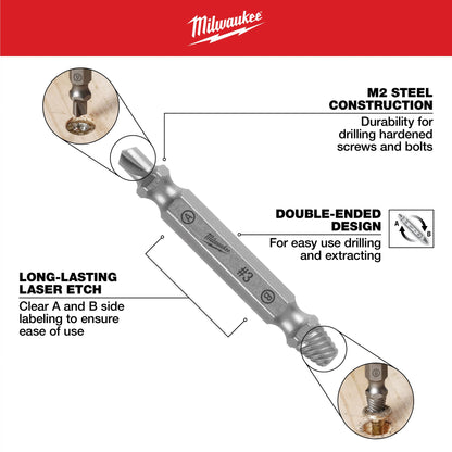 Screw Extractor Set - 4 Pieces