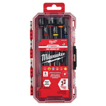 Milwaukee® 49-66-4567 SHOCKWAVE™ Impact Duty Magnetic Nutdriver Set, 6 Pieces, 1.378 in OAL, Alloy Steel
