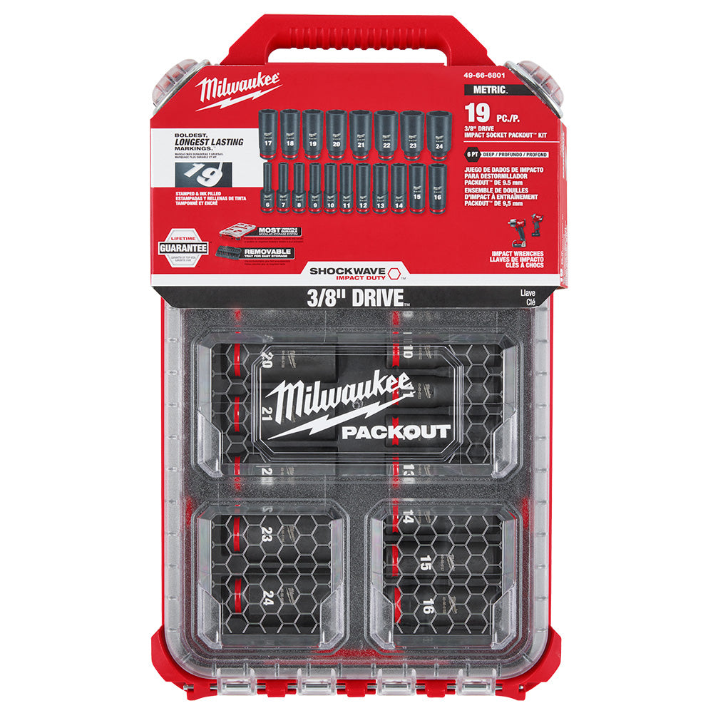 49-66 Socket Packout Set - 19 Pieces - Steel