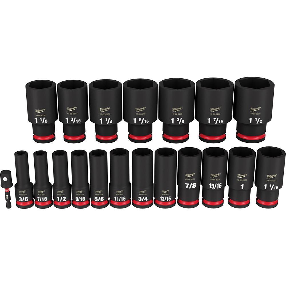 Deep Socket Set - 19 Pieces - ASME Specified