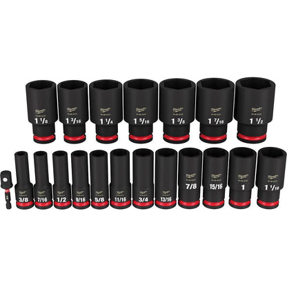 Deep Socket Set - 19 Pieces - ASME Specified