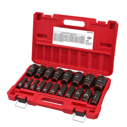 Deep Socket Set - 19 Pieces - ASME Specified