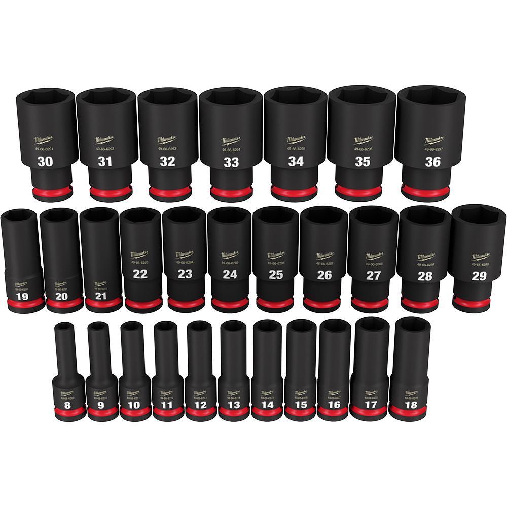 Deep Socket Set - 29 Pieces - Forged Steel