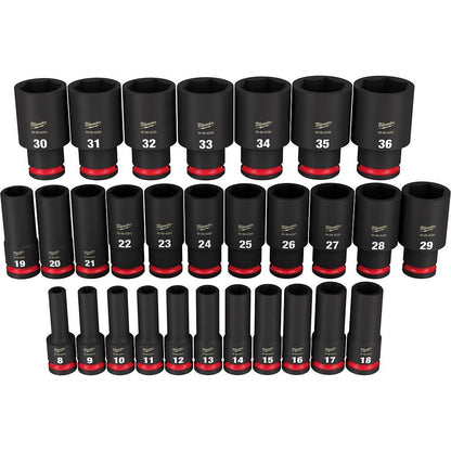 Deep Socket Set - 29 Pieces - Forged Steel
