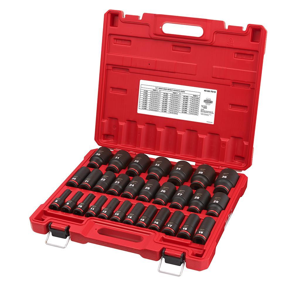 Deep Socket Set - 29 Pieces - Forged Steel