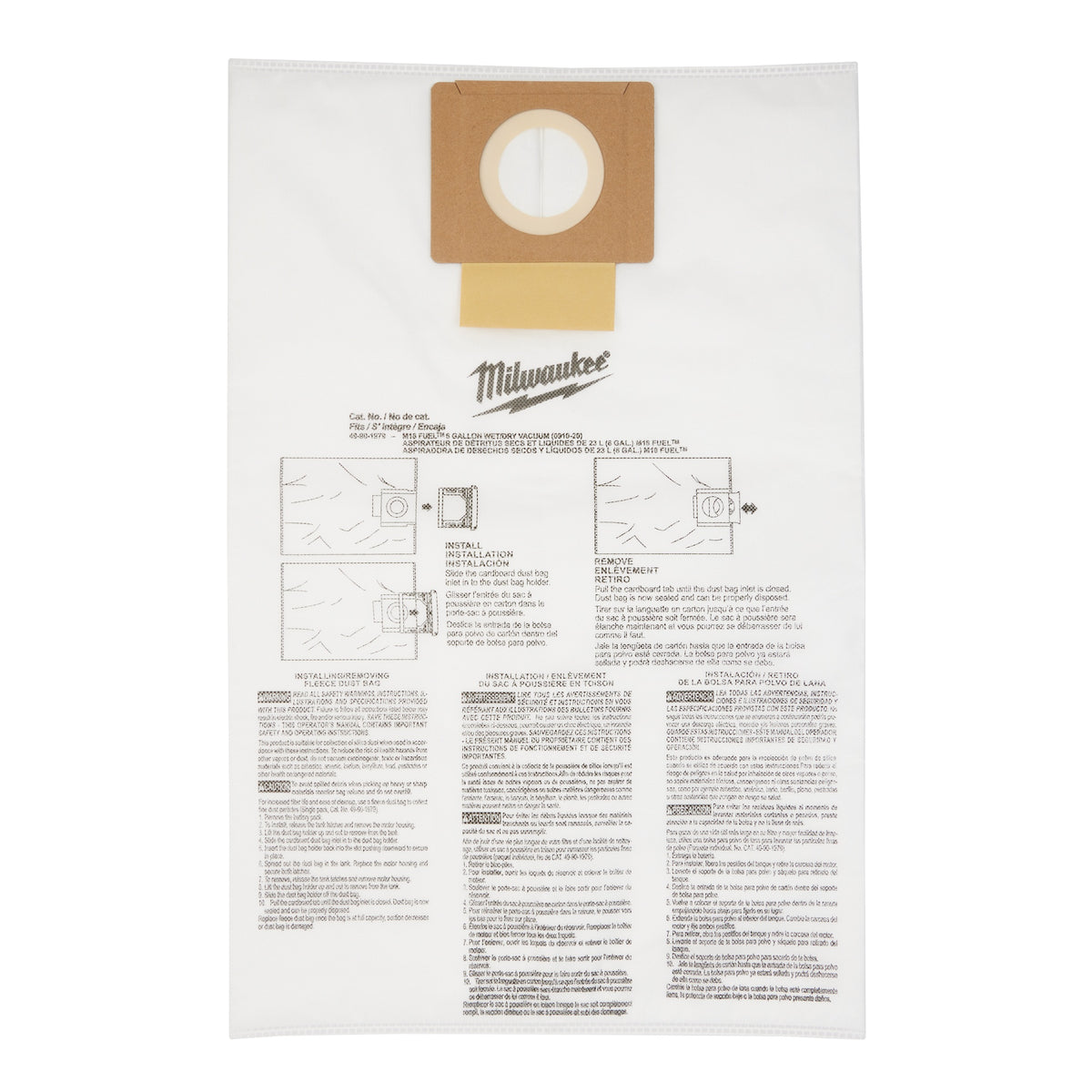49-90 Fleece Dust Bag - 6 gal