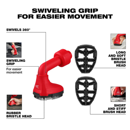 Swiveling Palm Universal Utility Brush Tool - 49-90-2020
