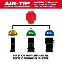 Milwaukee® AIR-TIP™ 49-90-2034 Non-Marring Utility Nozzle Kit, For Use With AIR-TIP™ Family of Trade Focused Vacuum, 2-1/2 in Dia Inlet, 6 in W Cleaning, Plastic, Red