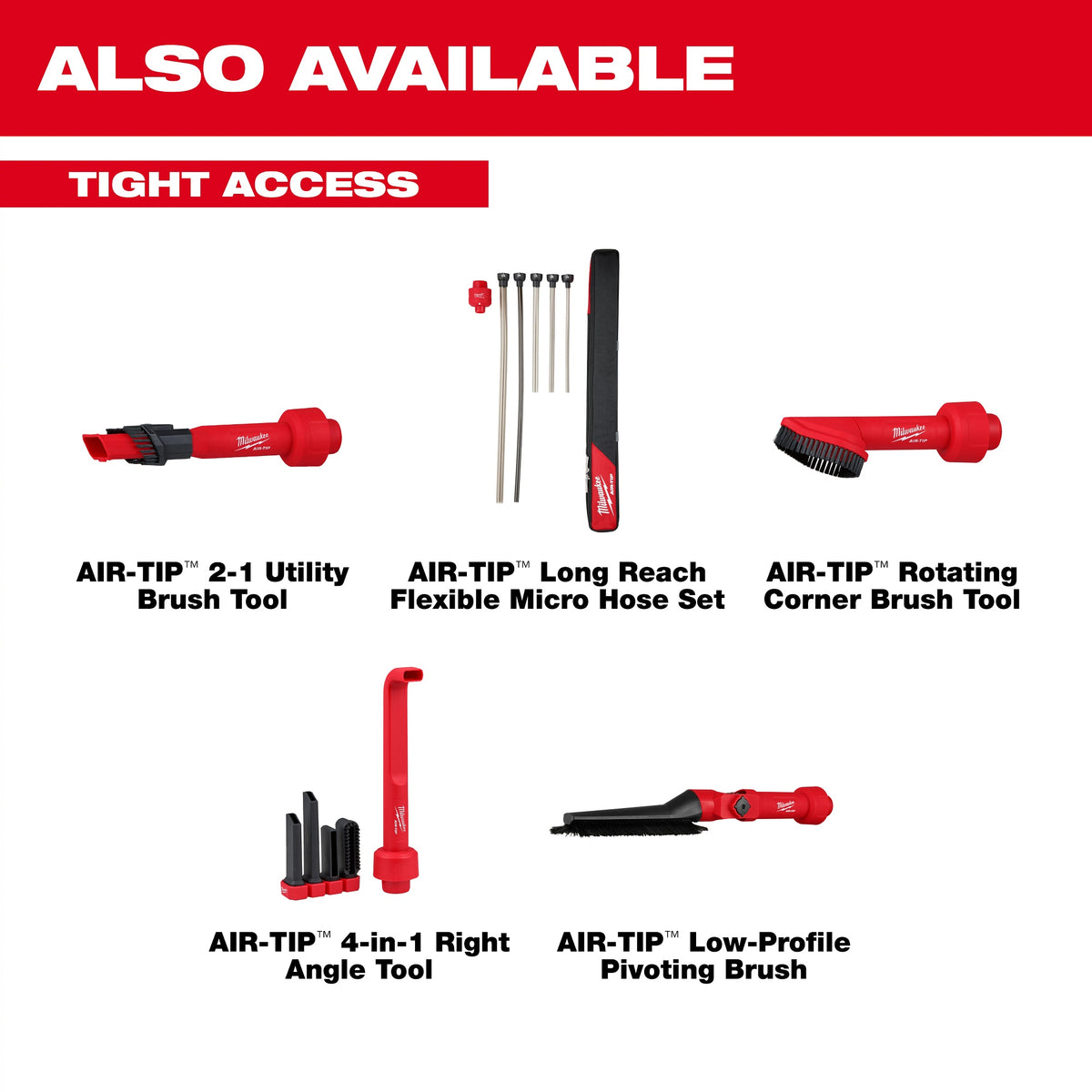 Long Reach Flexible Micro Hose Set - 6 Pieces - PVC