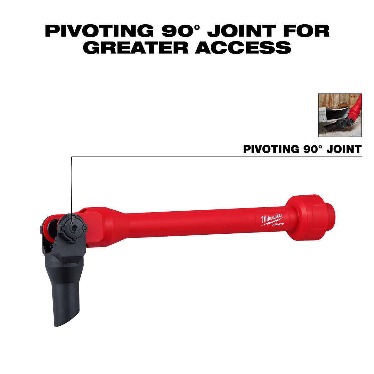 Pivoting Extension Wand - 1.25" OD x 20.02" L