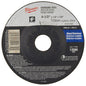 Milwaukee® 49-94-4520 Type 27 Reinforced Grinding Disc, 4-1/2 in Dia x 1/4 in THK, 7/8 in Center Hole, 24 Grit, Aluminum Oxide Abrasive