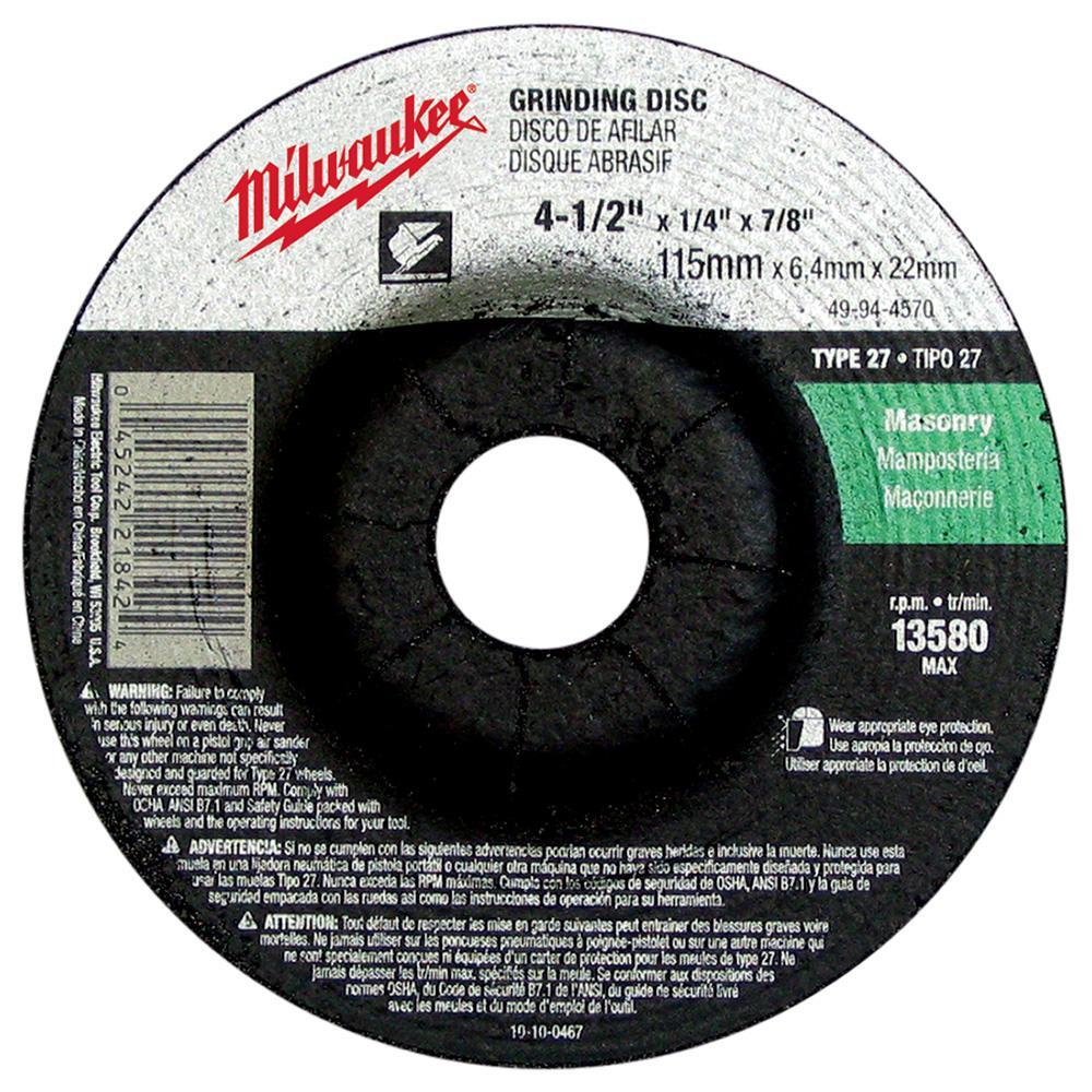 Type 27 Reinforced Grinding Disc - Silicon Carbide Abrasive