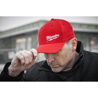 Lightweight Unisex Fitted Hat - L/XL - Red