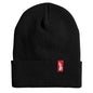 Milwaukee® 506B Cuffed Beanie, Universal, 11 in L x 9.05 in W x 1 in H Head, Black, 100% Acrylic