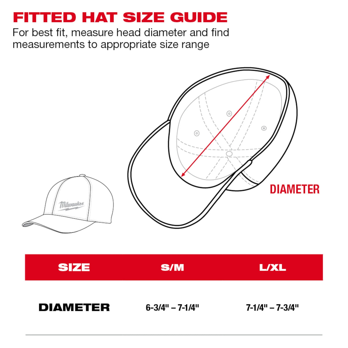 Unisex Performance Fitted Hat - S/M - Blue
