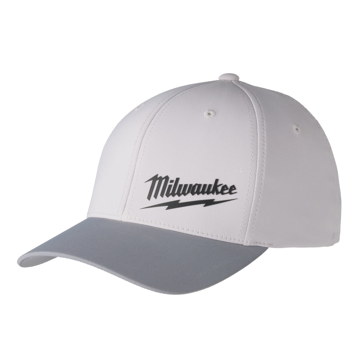Unisex Performance Fitted Hat - Gray - L/XL
