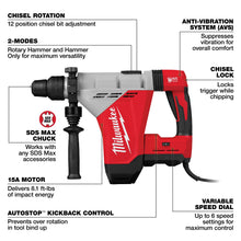Rotary Hammer - 1-3/4 SDS-Max Chuck