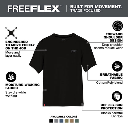 Breathable Lightweight Short Sleeve Hybrid T-Shirt - 2XL