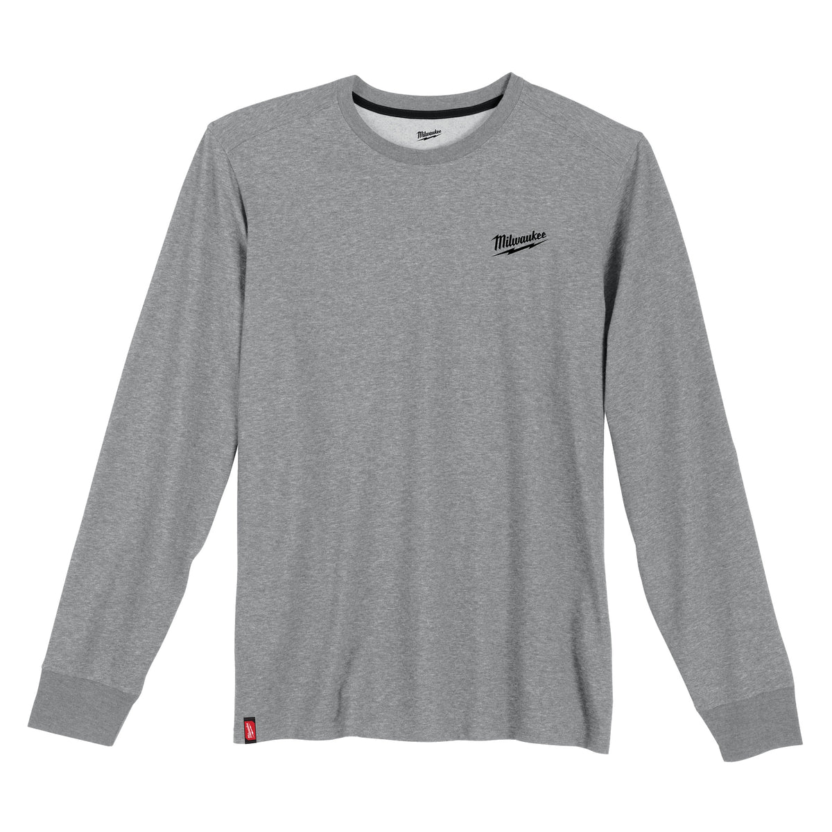 Milwaukee® 604G-L Breathable Lightweight Long Sleeve Hybrid T-Shirt, Men's, L, Gray, Cotton/Polyester, 13 in L