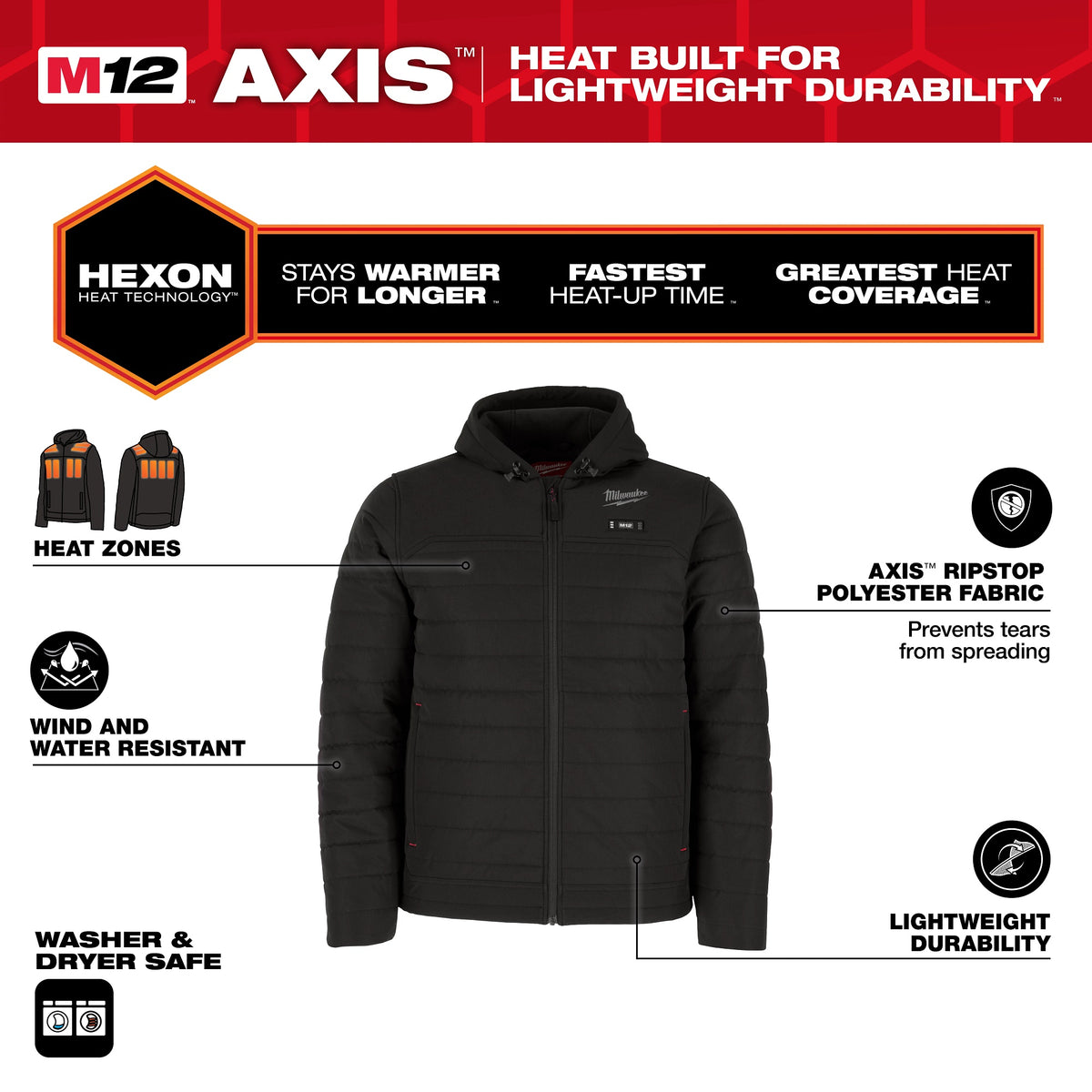 Cordless Jacket Kit - Black - Polyester