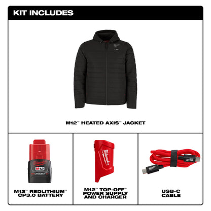 Cordless Jacket Kit - Black - Polyester