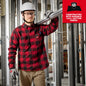 Milwaukee® M551G-M M551 Flannel Shirt, Men's, Gray, Cotton