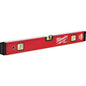 Milwaukee® REDSTICK™ MLBX24 Box Level, 24 in L, 3 Vials, Aluminum, (1) Level/(2) Plumb Vial Position, 0.0005 in/in Accuracy