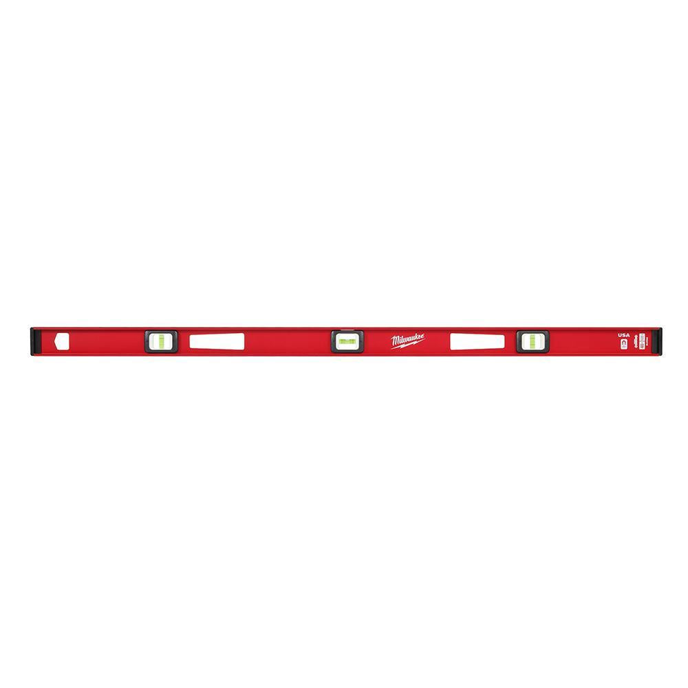 Milwaukee® MLIBM48 Heavy Duty Magnetic I-Beam Level, 48 in L, 3 Vials, Aluminum, 0.0005 in Accuracy